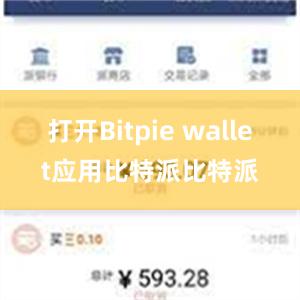 打开Bitpie wallet应用比特派比特派