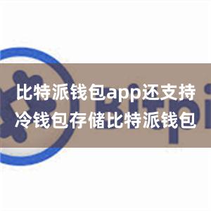 比特派钱包app还支持冷钱包存储比特派钱包