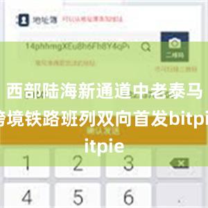 西部陆海新通道中老泰马跨境铁路班列双向首发bitpie